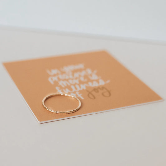 He Will Give You Abundant Life Ring-Size 8