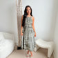 Savannah Dress-Olive/Cream