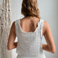 Sunlit Blooms Top-White