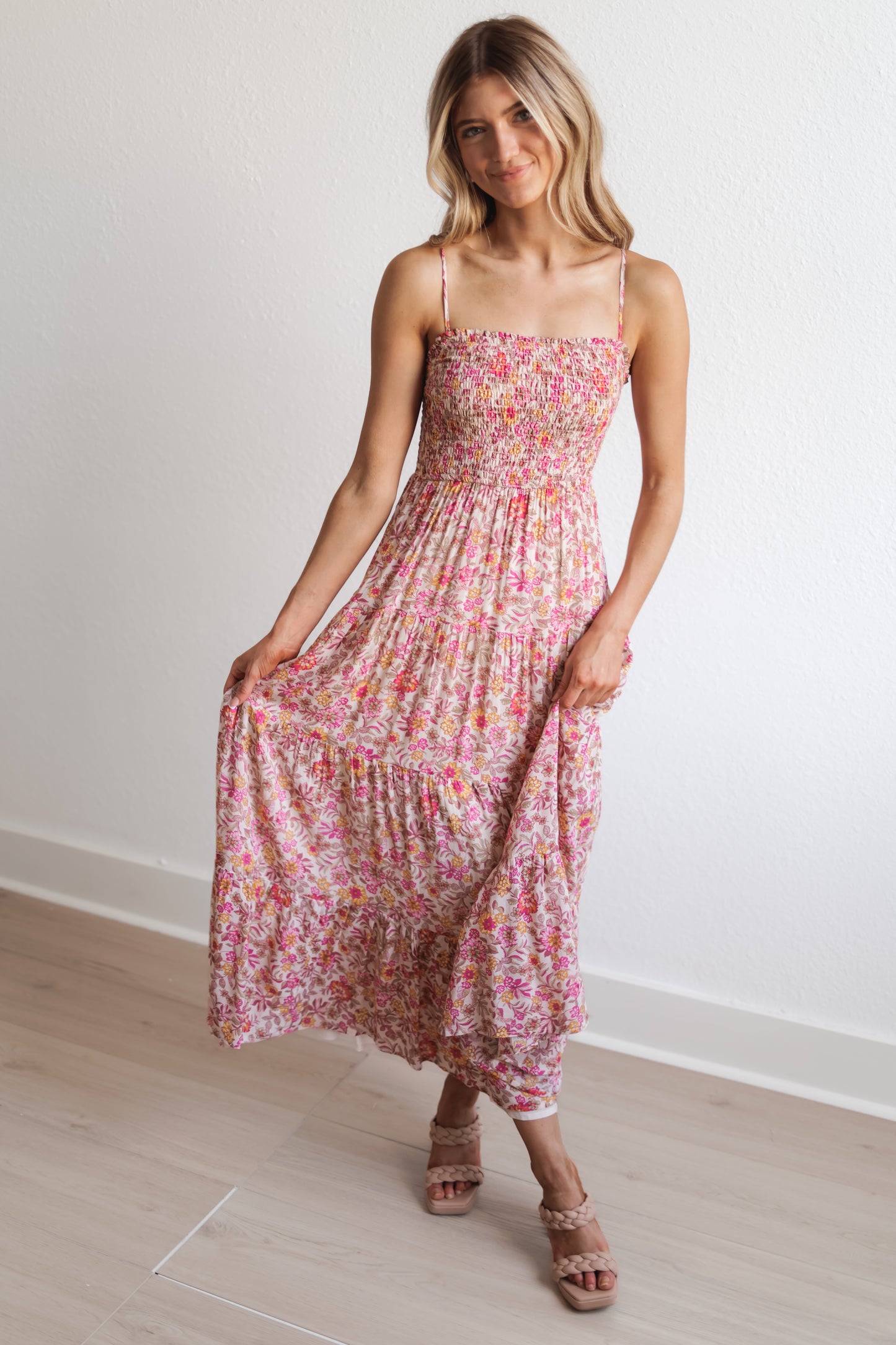 Z SUPPLY: Balos Lima Floral Dress-Cactus Flower