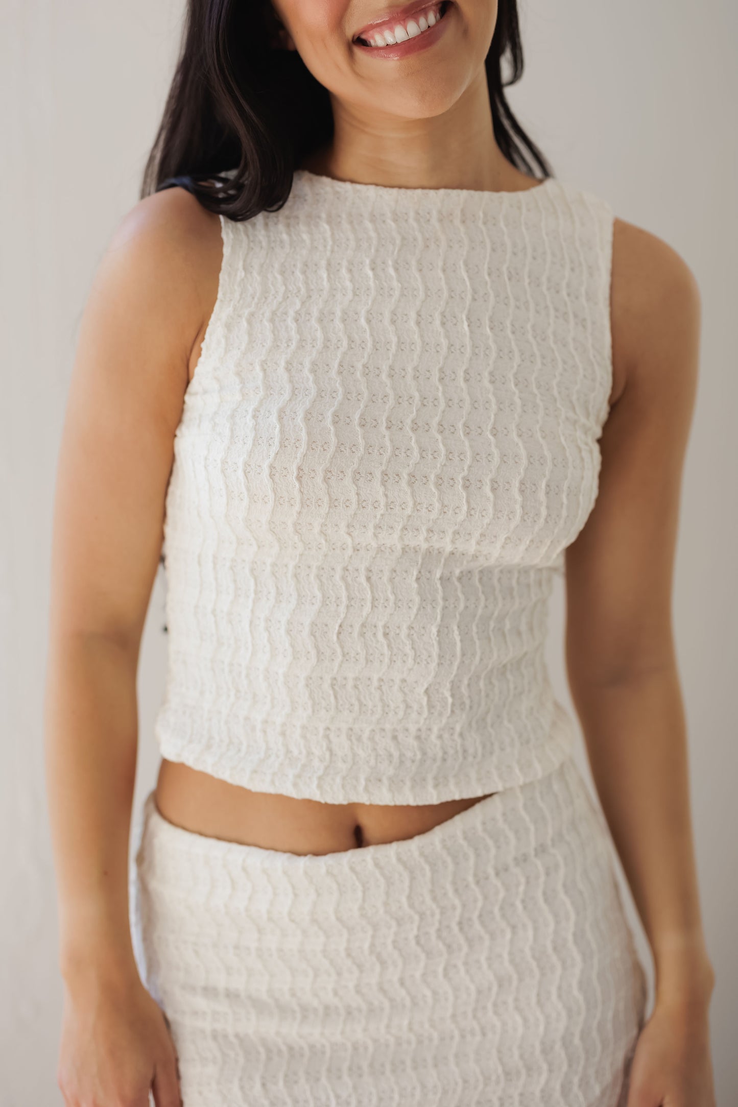 Riviera Romance Top-Cream