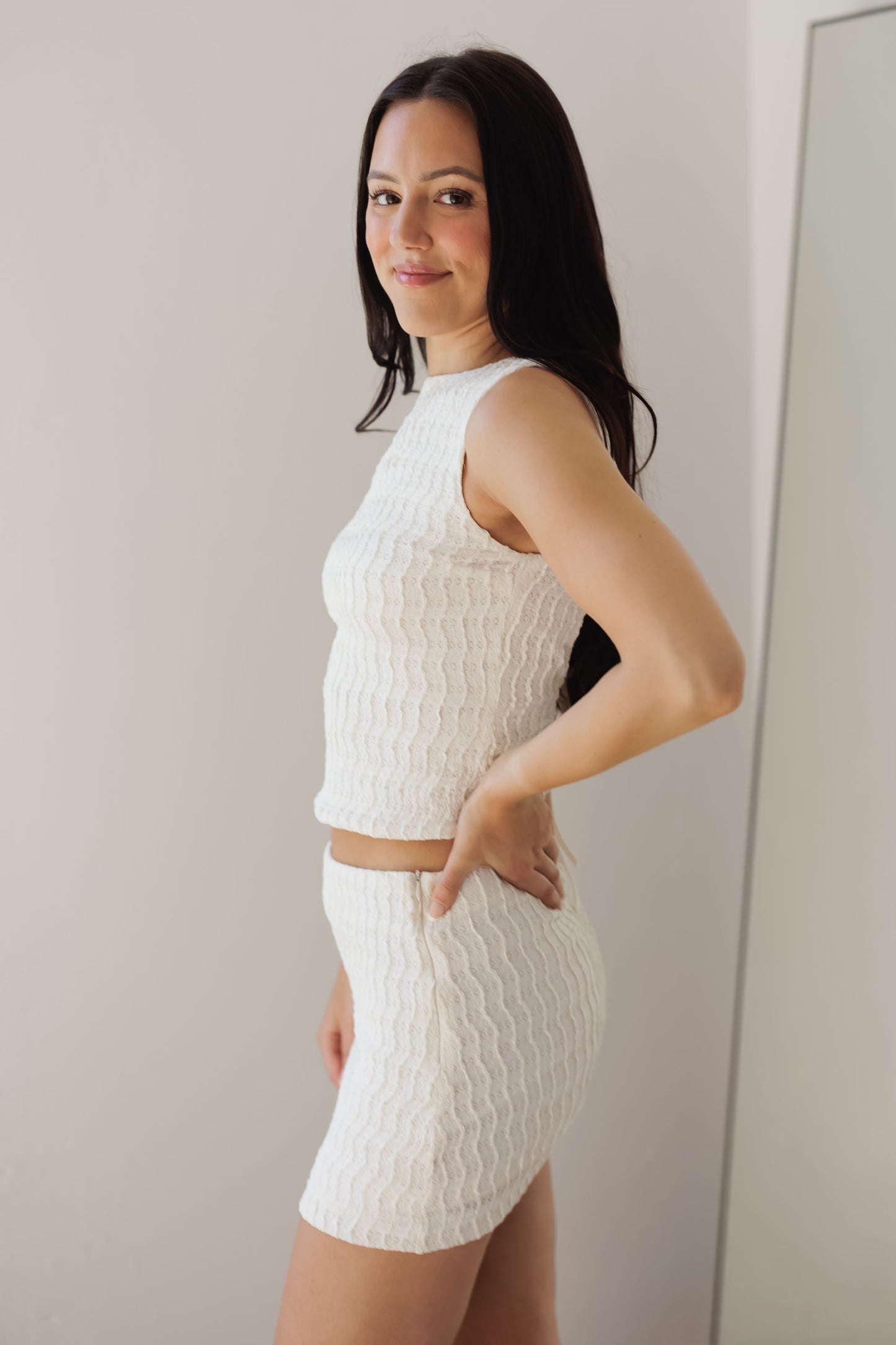 Riviera Romance Top-Cream