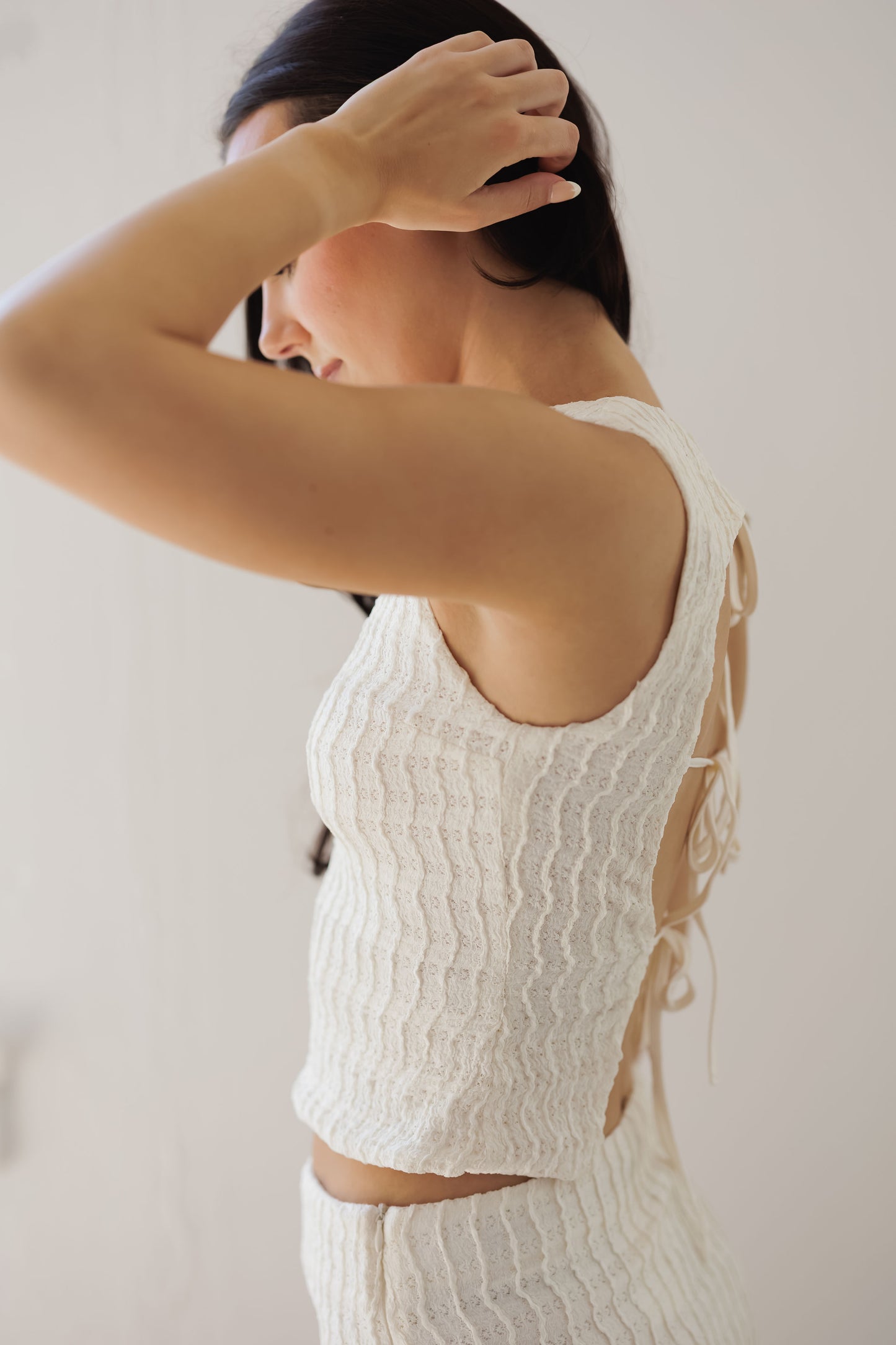 Riviera Romance Top-Cream