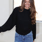 On A Stroll Top-Black