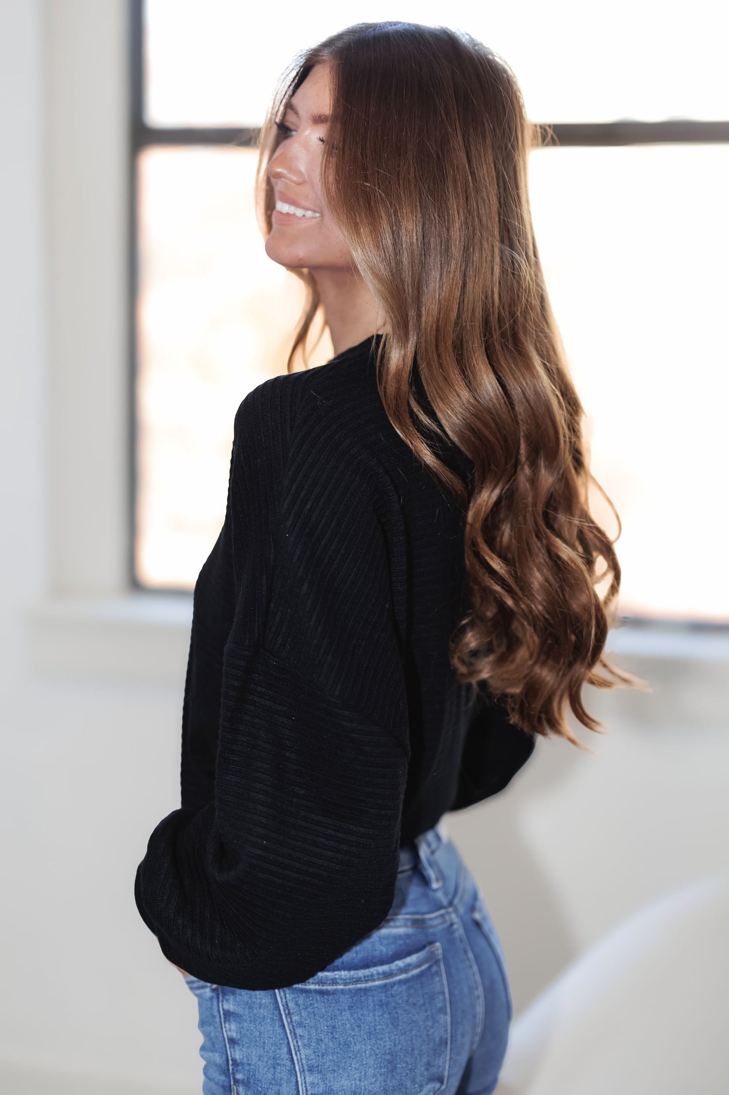 On A Stroll Top-Black