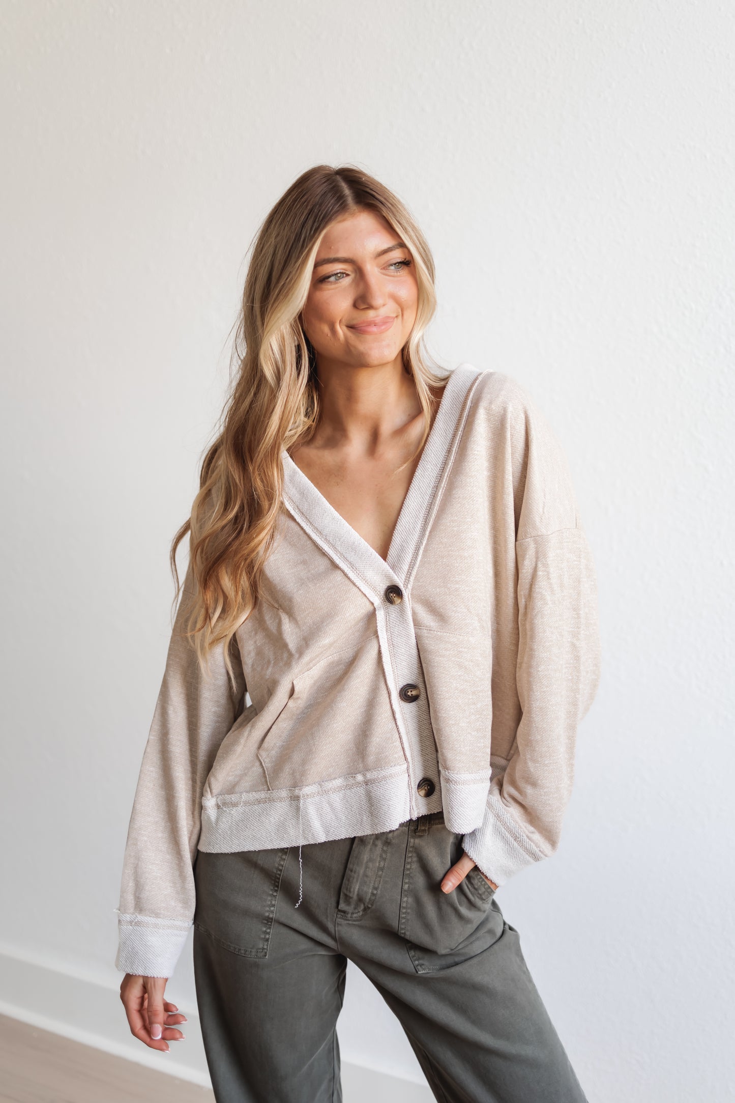Simply Adore Top-Lt. Taupe