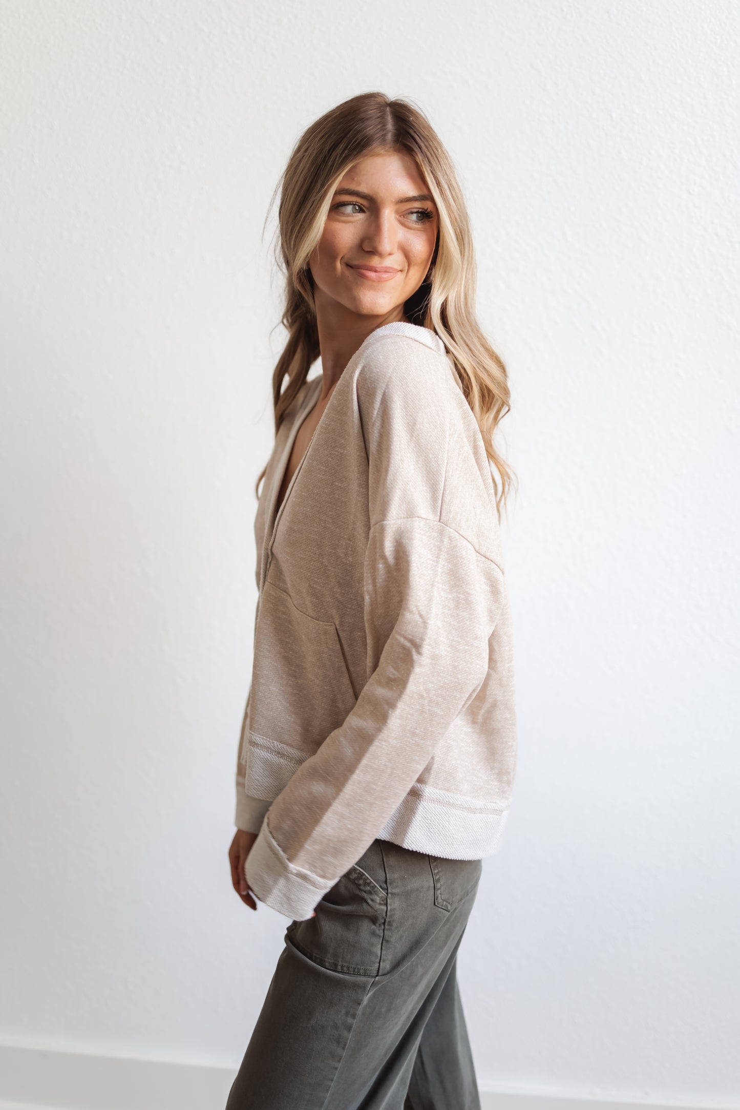 Simply Adore Top-Lt. Taupe