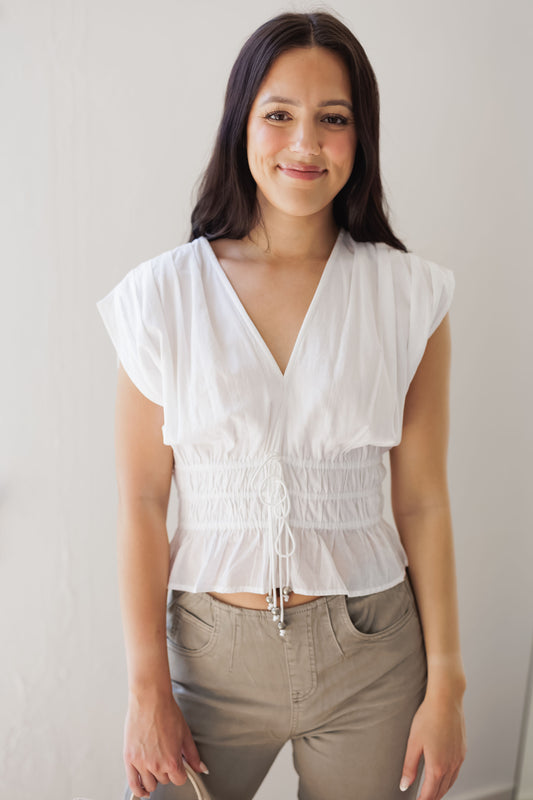 Madeline Top-White