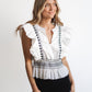 Captivate Me Top-Off White/Black