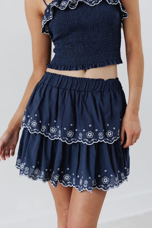 Real Moment Skort-Midnight