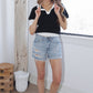 High Spirits Sweater Top-Black/White