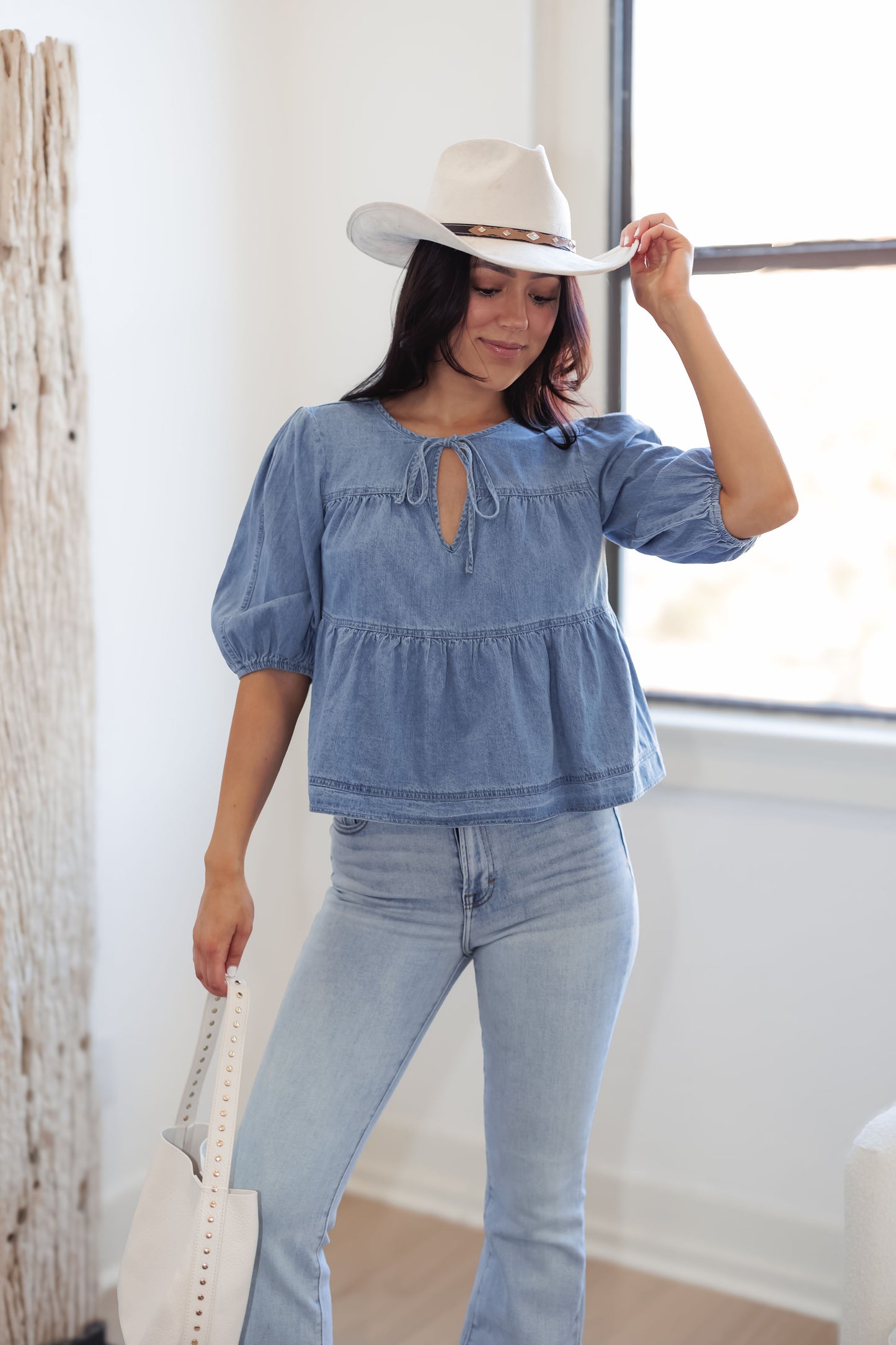 Wish Come True Top-Denim