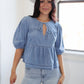 Wish Come True Top-Denim
