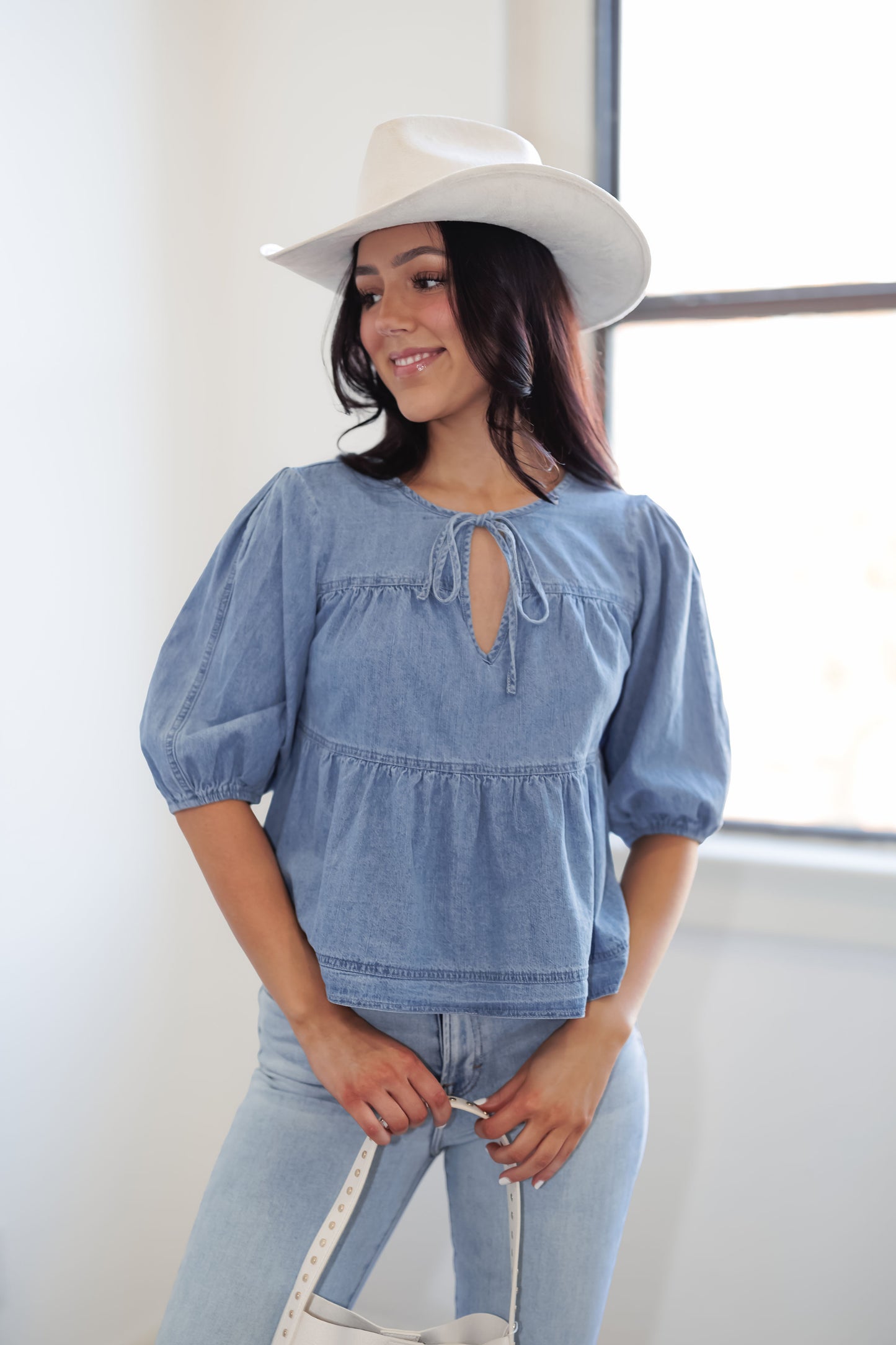 Wish Come True Top-Denim