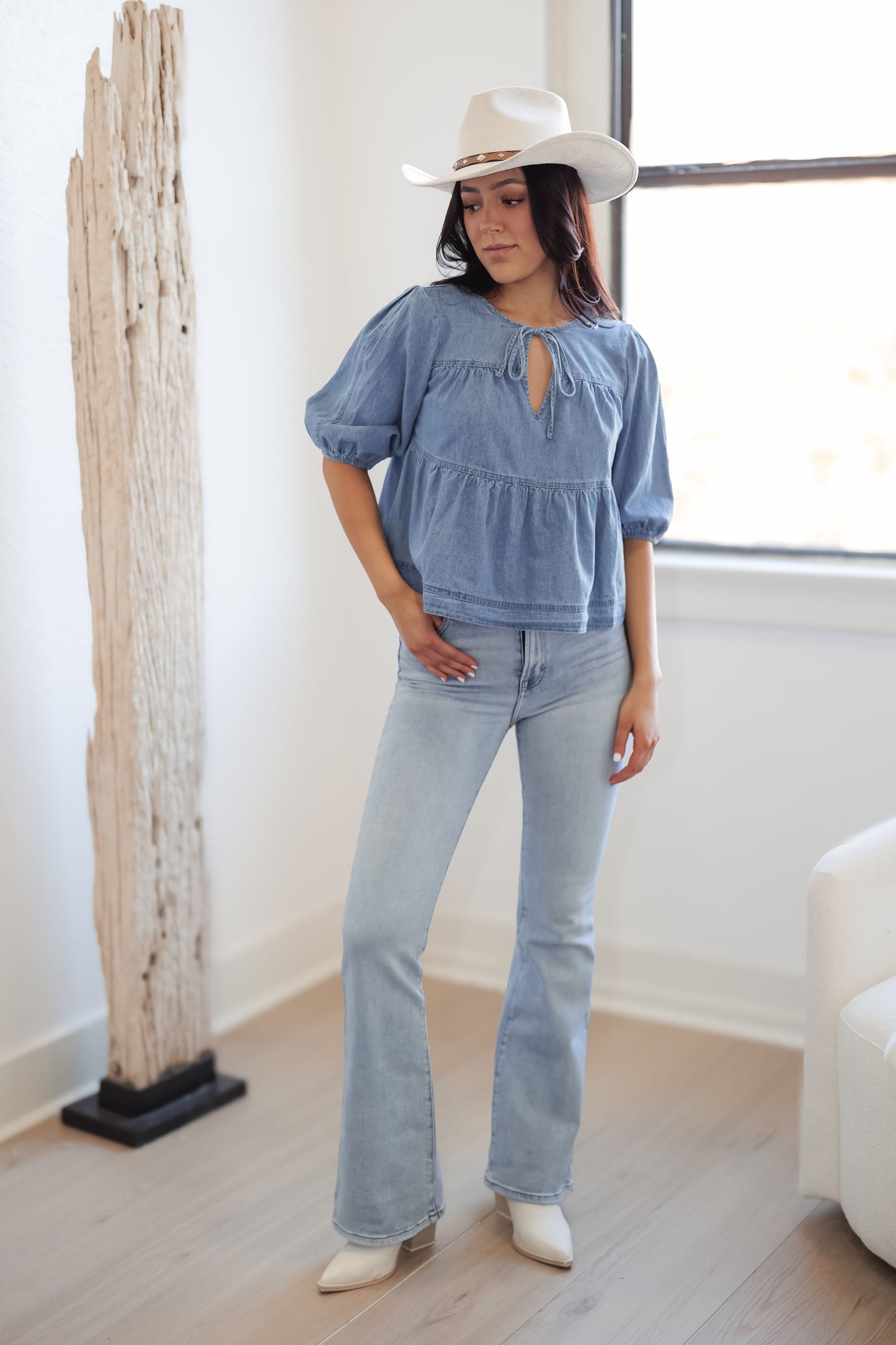 Wish Come True Top-Denim