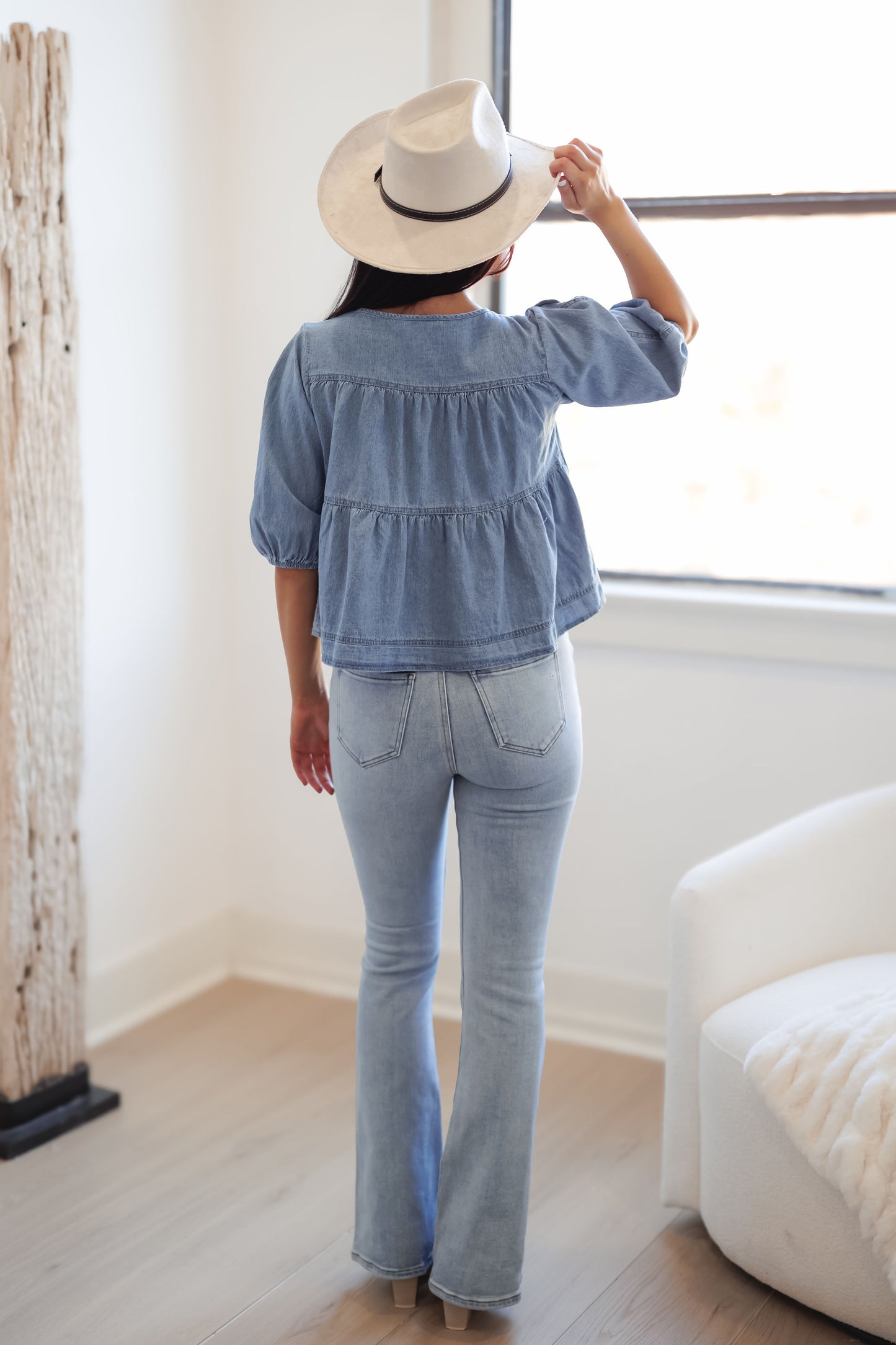Wish Come True Top-Denim