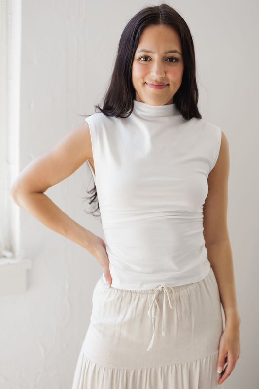 Simone Top-White