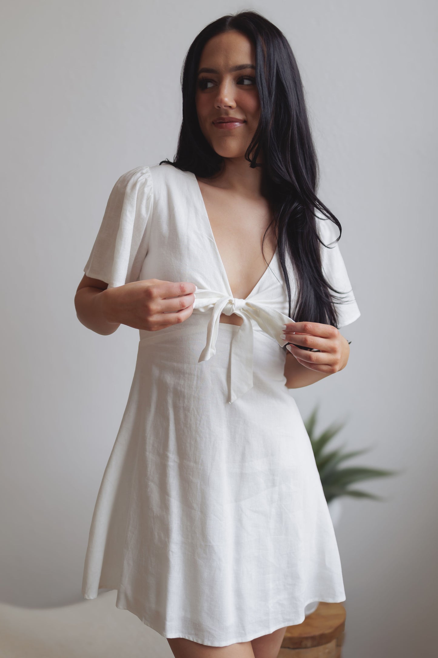 Love Letter Mini Dress-White
