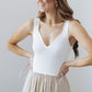 Abigail Dress-Sand/White