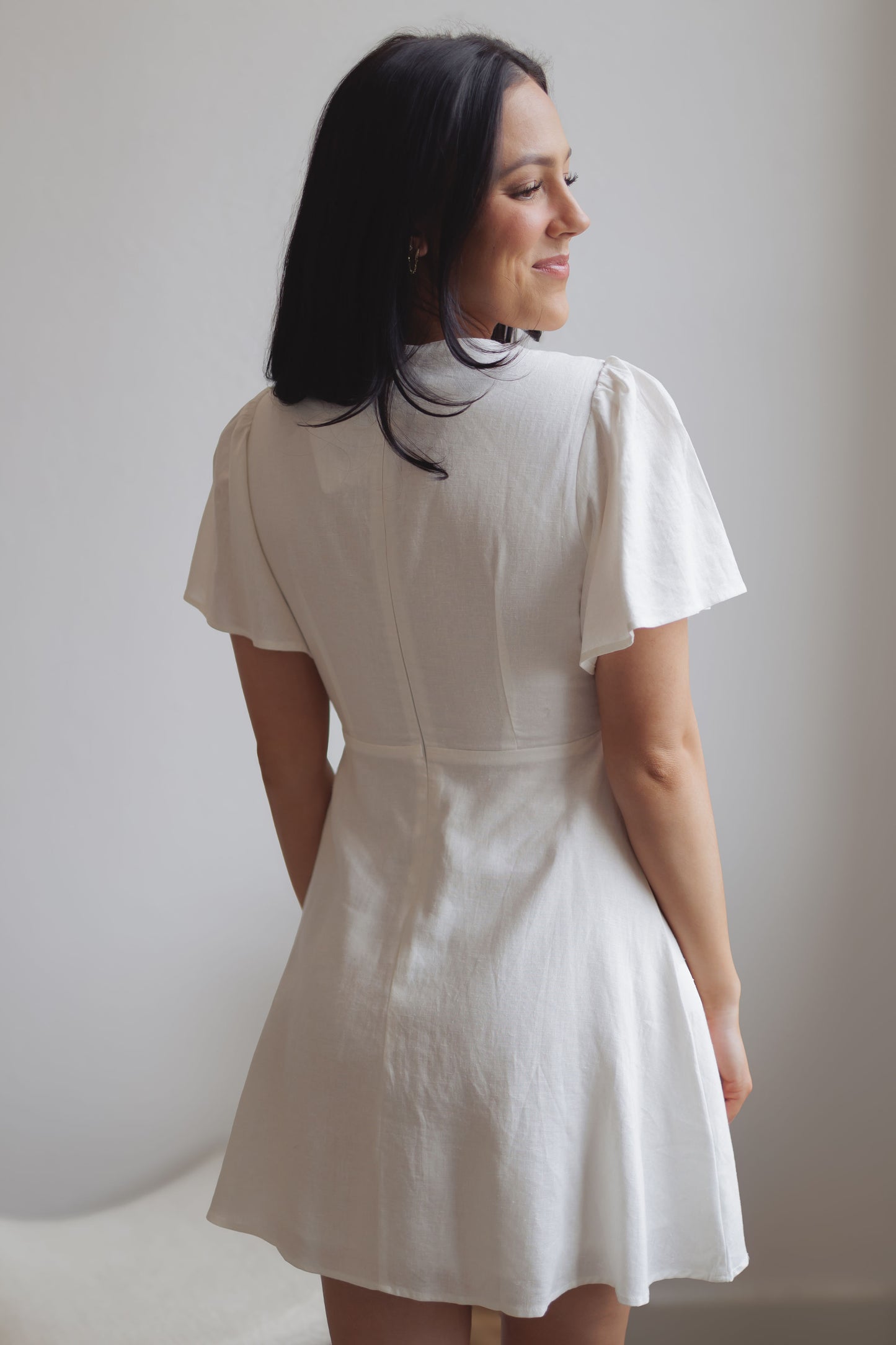 Love Letter Mini Dress-White