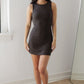 Angelica Dress-Black Brown