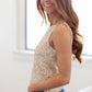 Z SUPPLY: Sloane Sequin Top-Champagne
