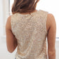 Z SUPPLY: Sloane Sequin Top-Champagne