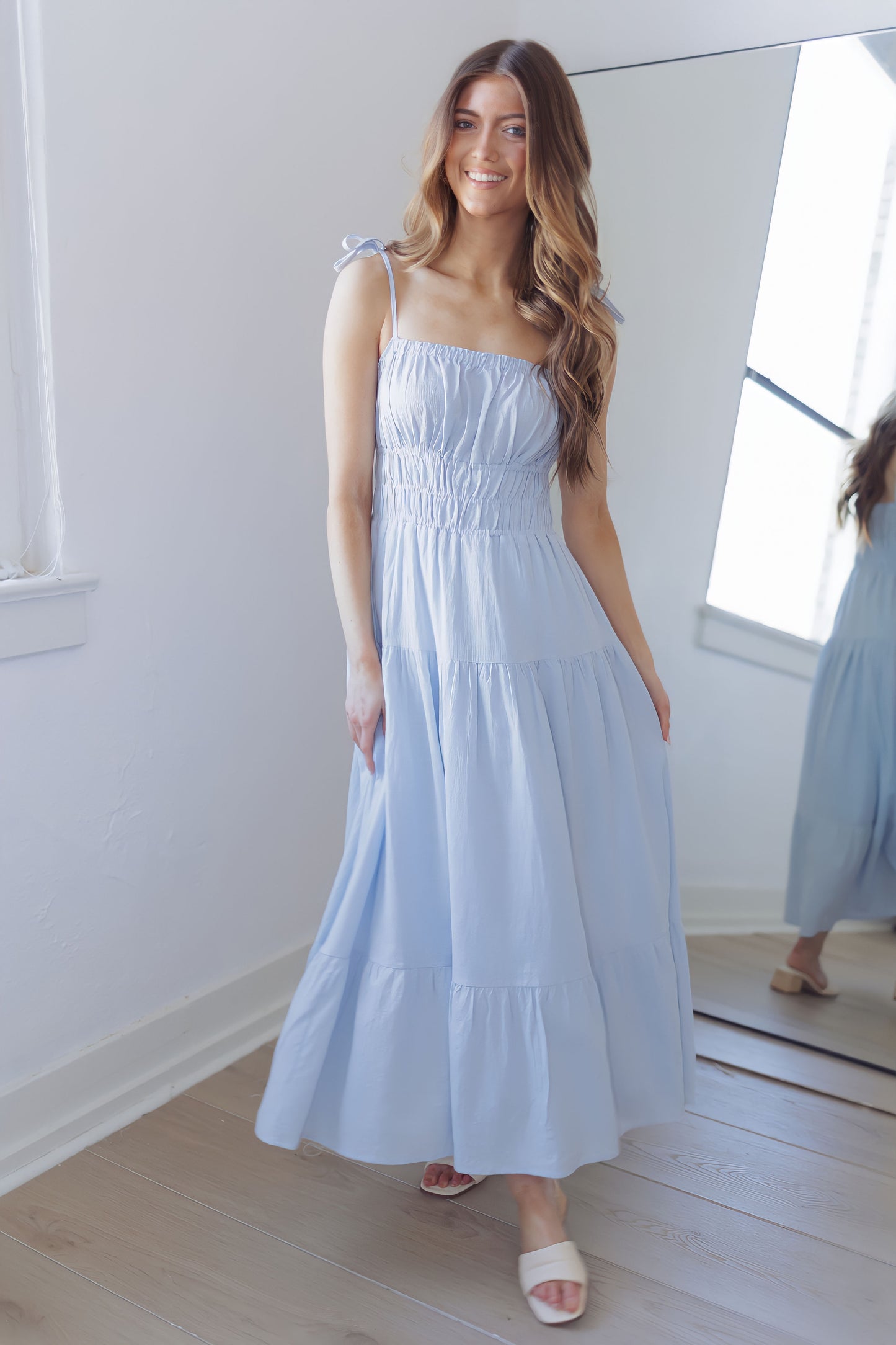 Perfect Moment Dress-Blue