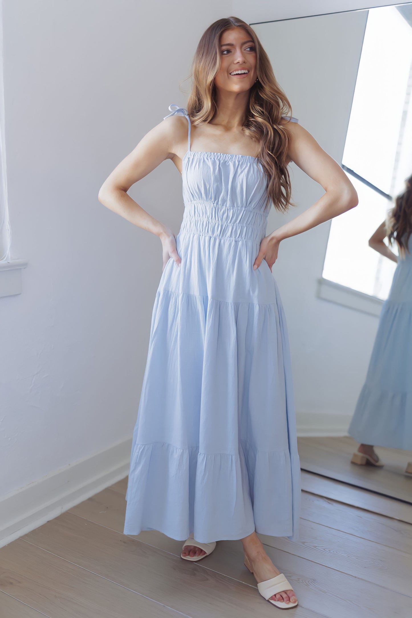 Perfect Moment Dress-Blue