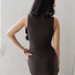 Angelica Dress-Black Brown