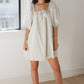 Golden Hour Dress-Cream/Blue Stripe