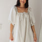 Golden Hour Dress-Cream/Blue Stripe