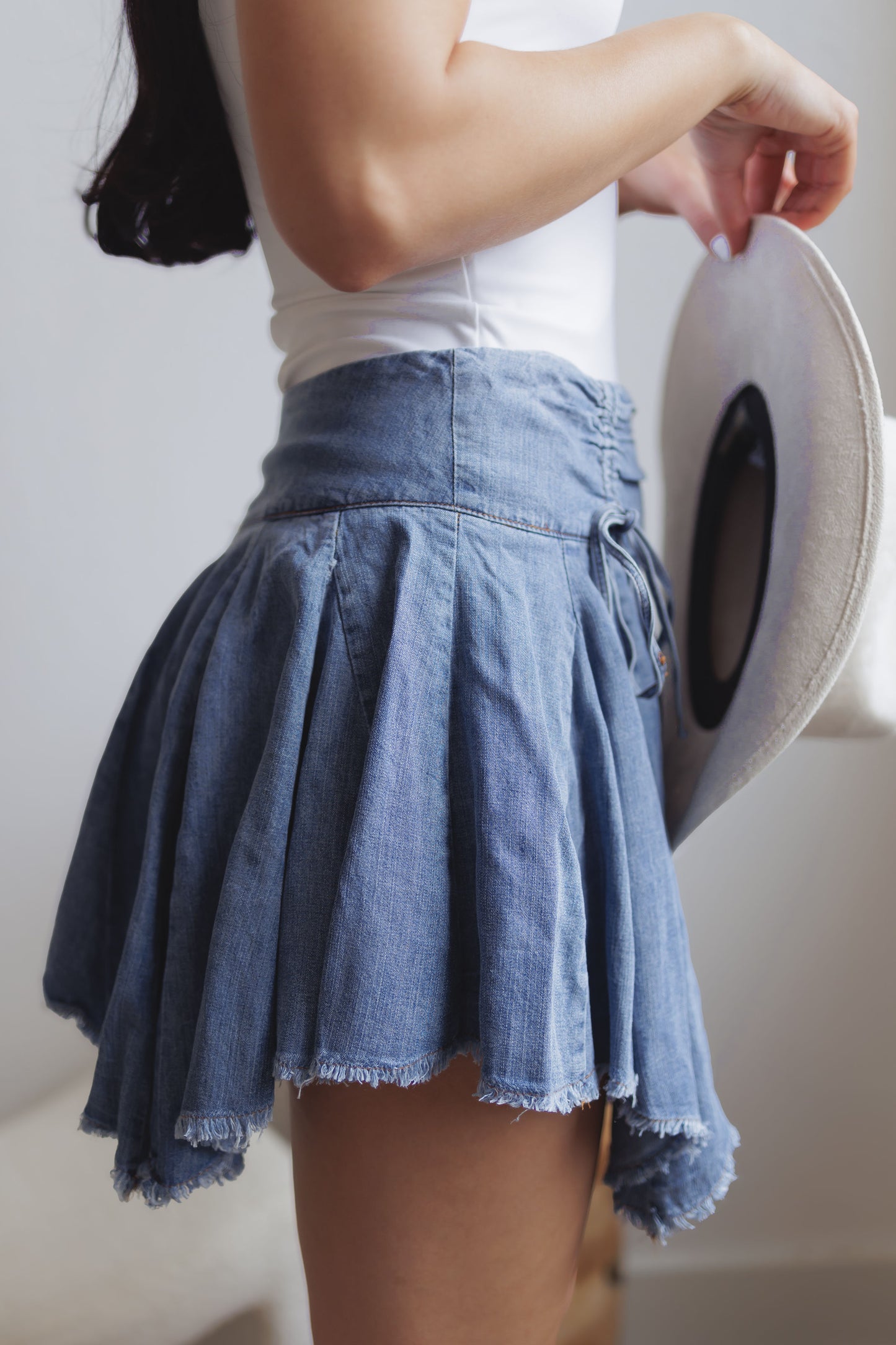 Sweet Moment Skirt-Denim