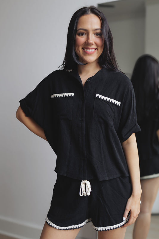 New Beginnings Top-Black