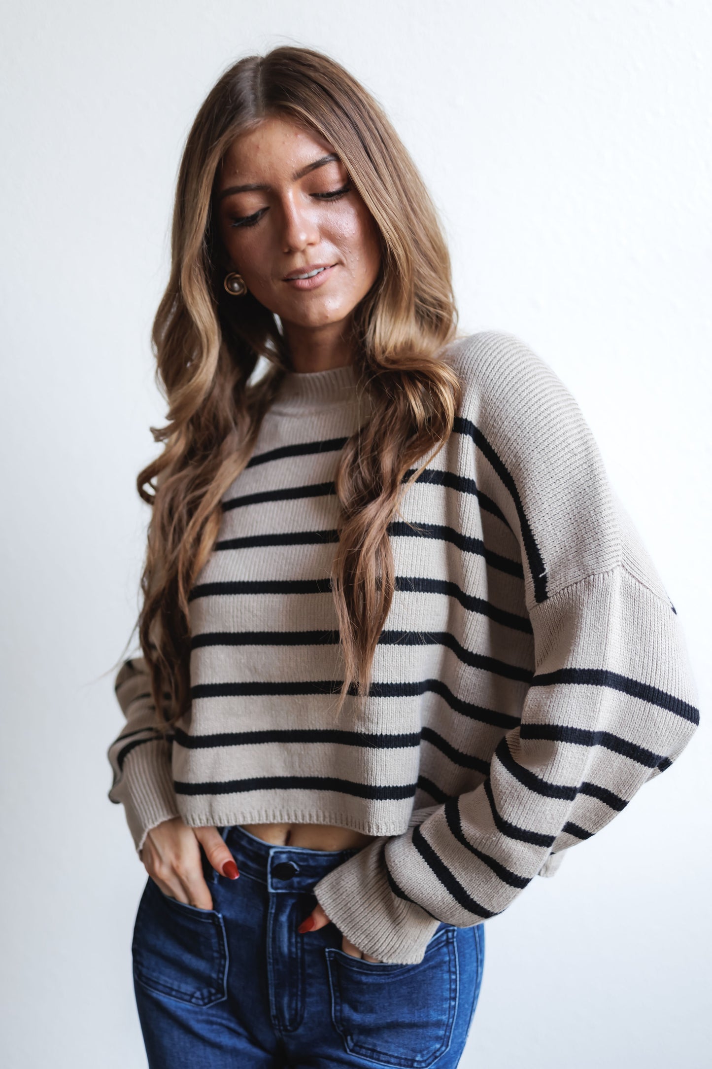 Smooth Talker Sweater-Ecru