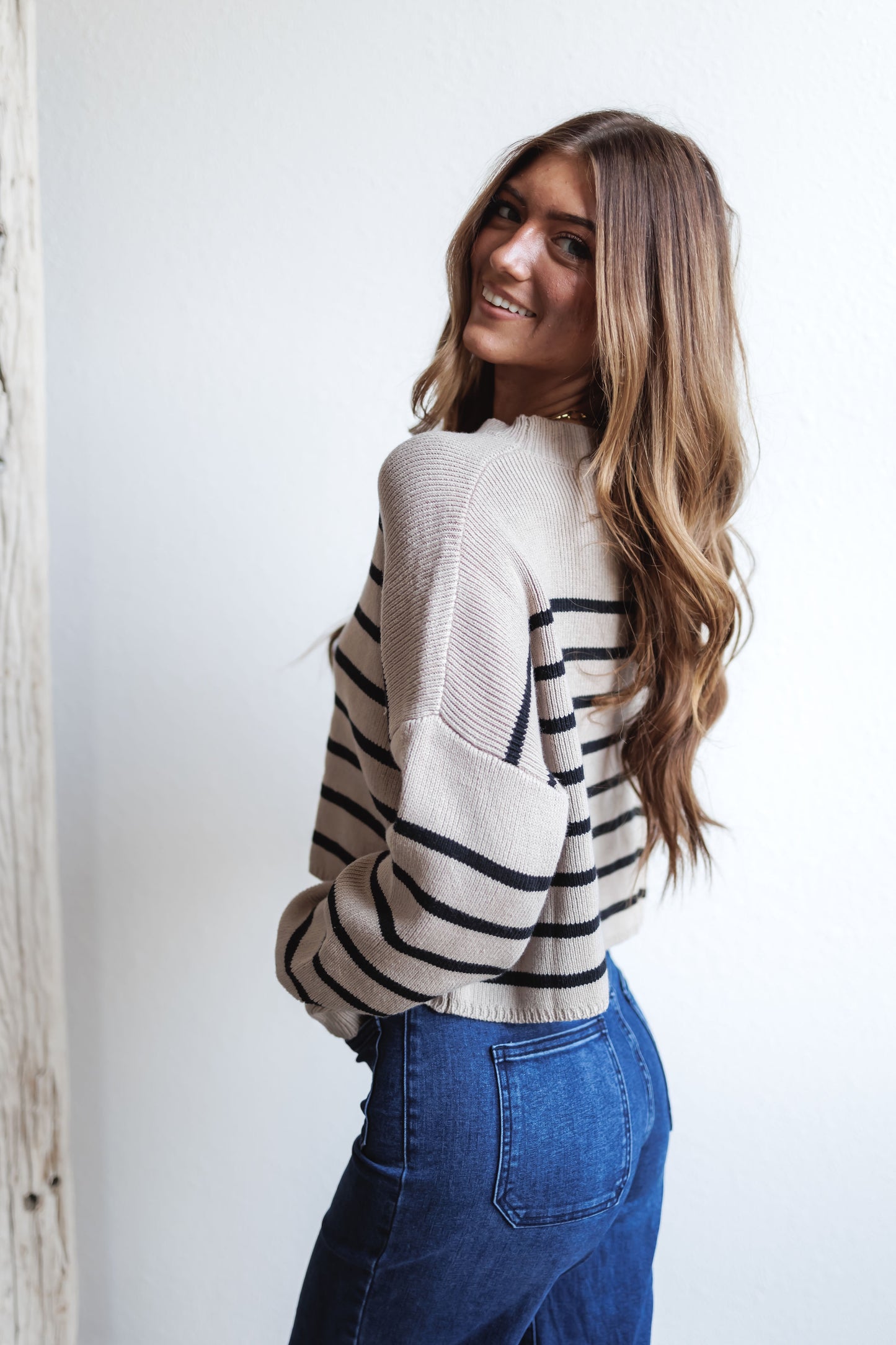 Smooth Talker Sweater-Ecru