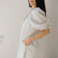 Golden Hour Dress-Cream/Blue Stripe