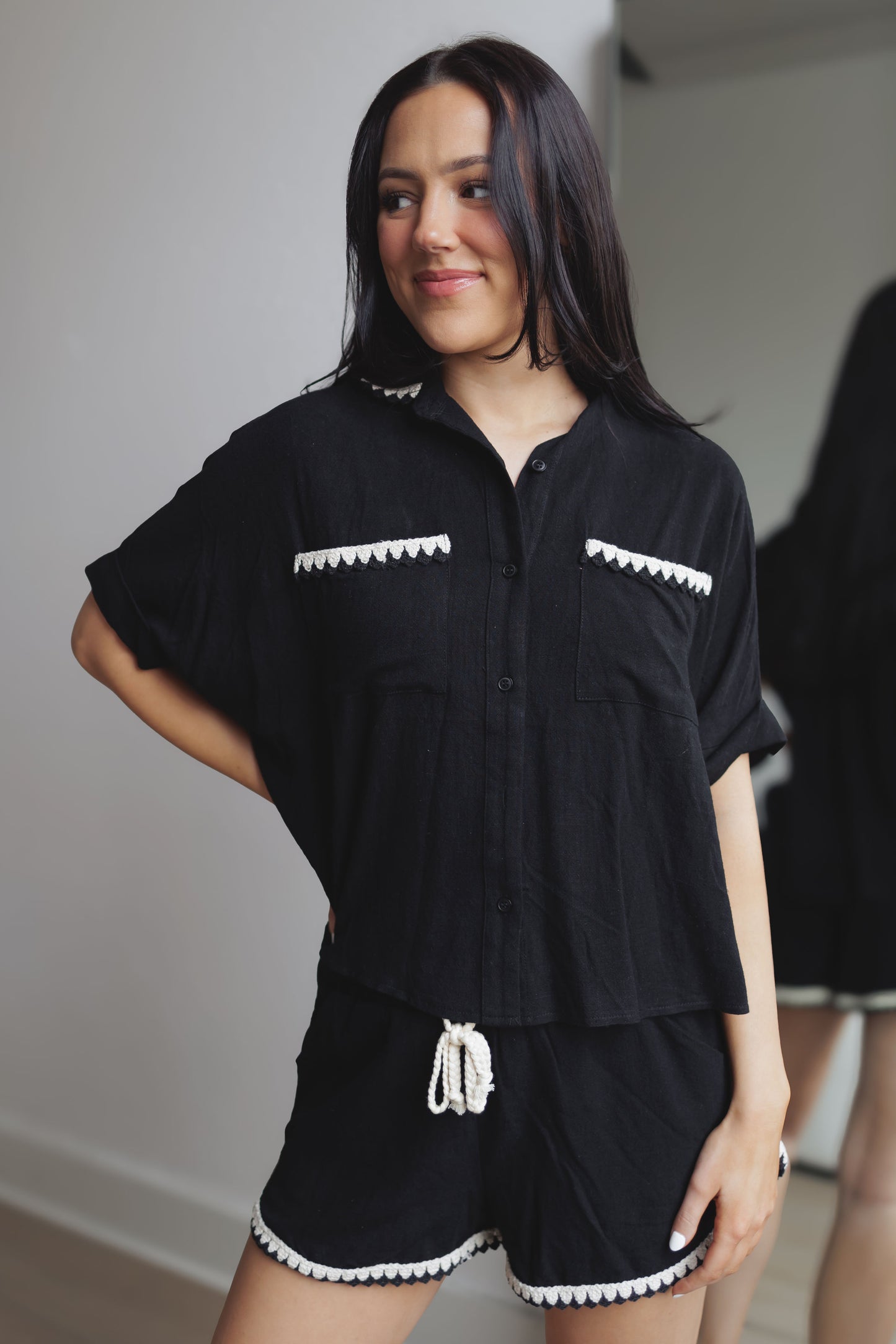 New Beginnings Top-Black