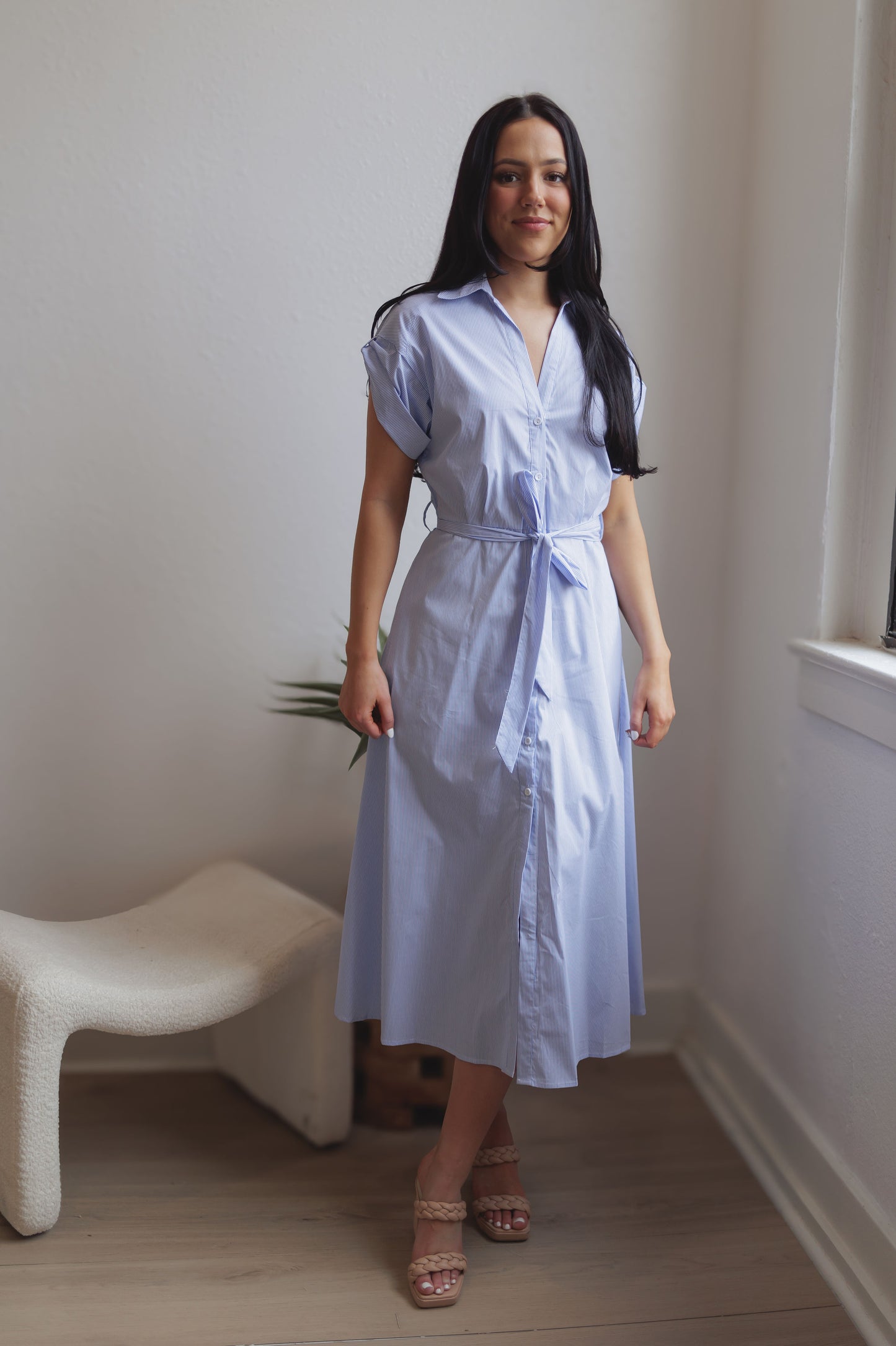 Romance Me Dress-Blue