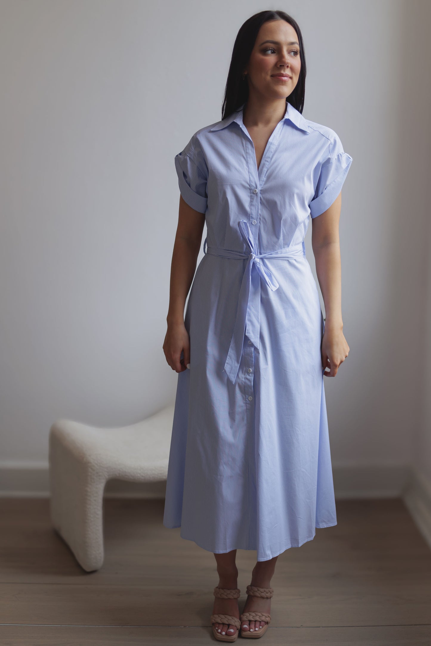 Romance Me Dress-Blue