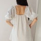 Golden Hour Dress-Cream/Blue Stripe
