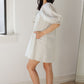 Golden Hour Dress-Cream/Blue Stripe