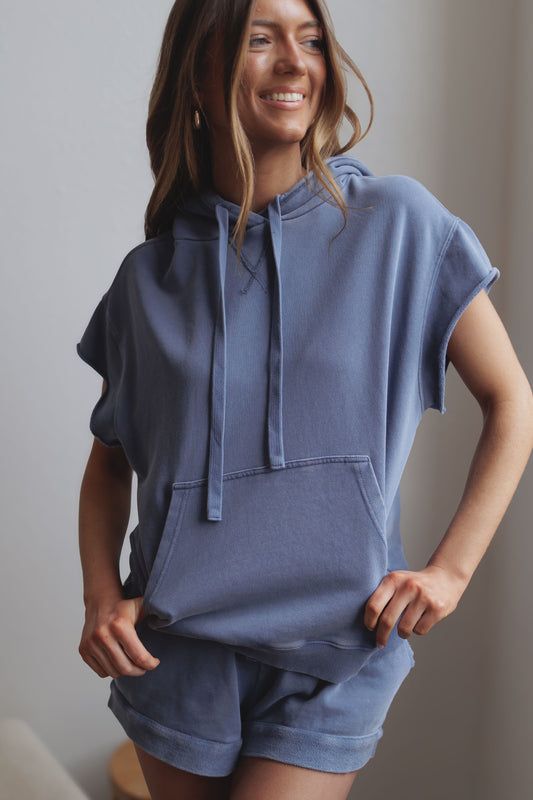 Harlie Hoodie-Blue