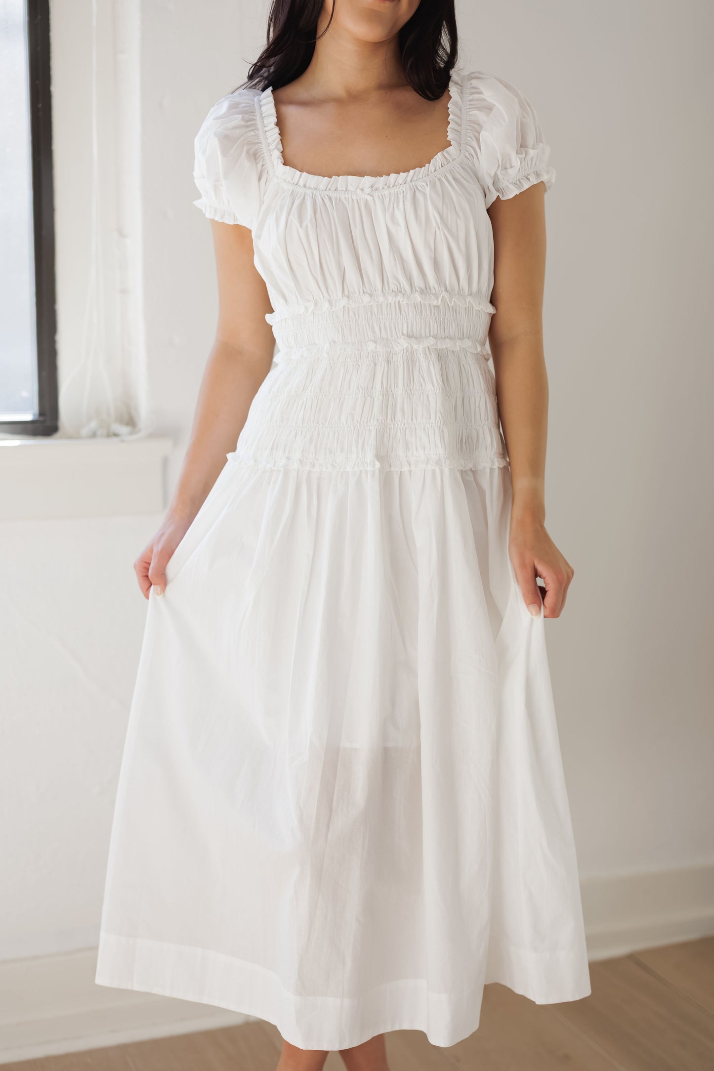 Huntington Beach Dress-White