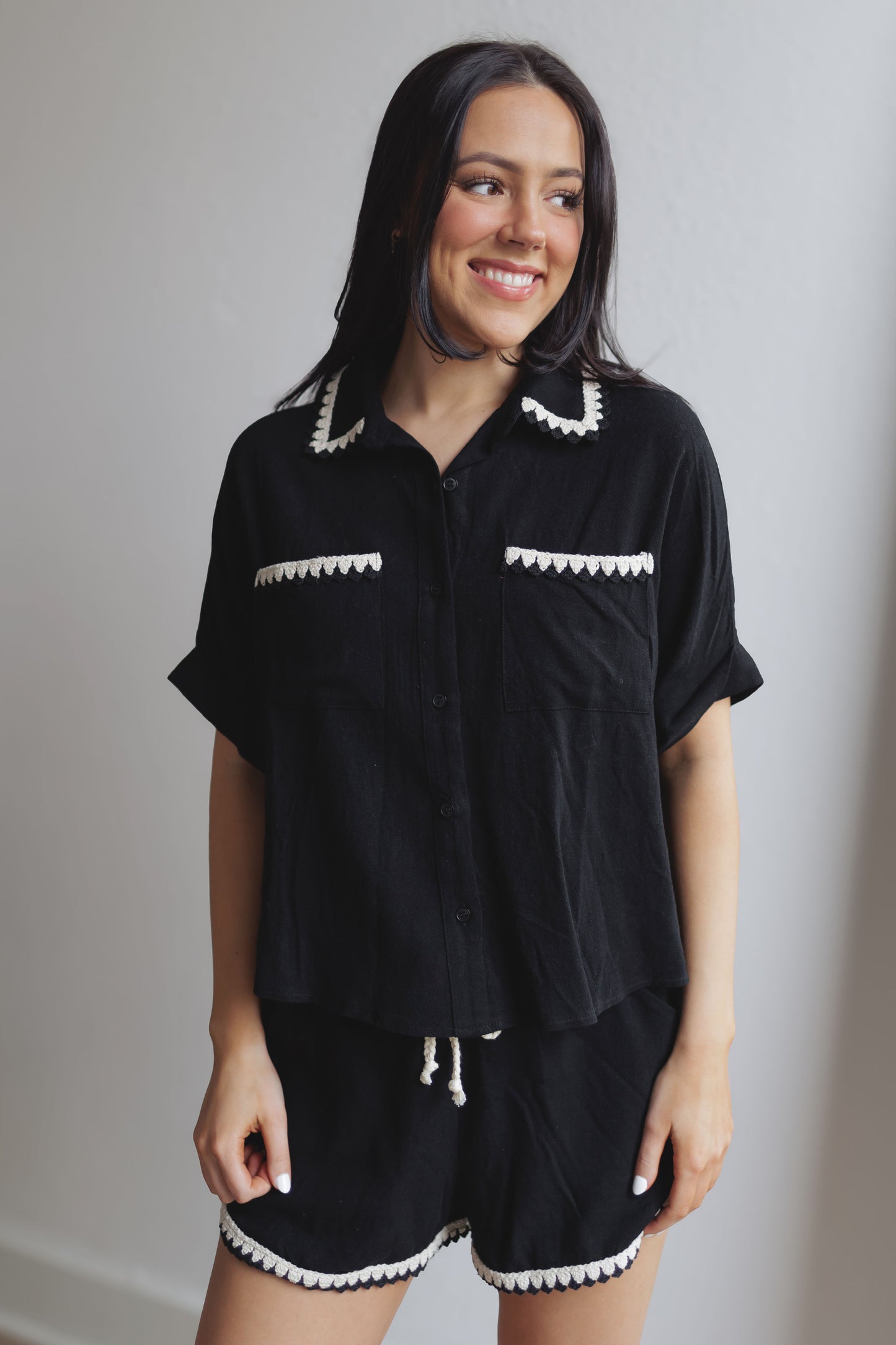 New Beginnings Top-Black