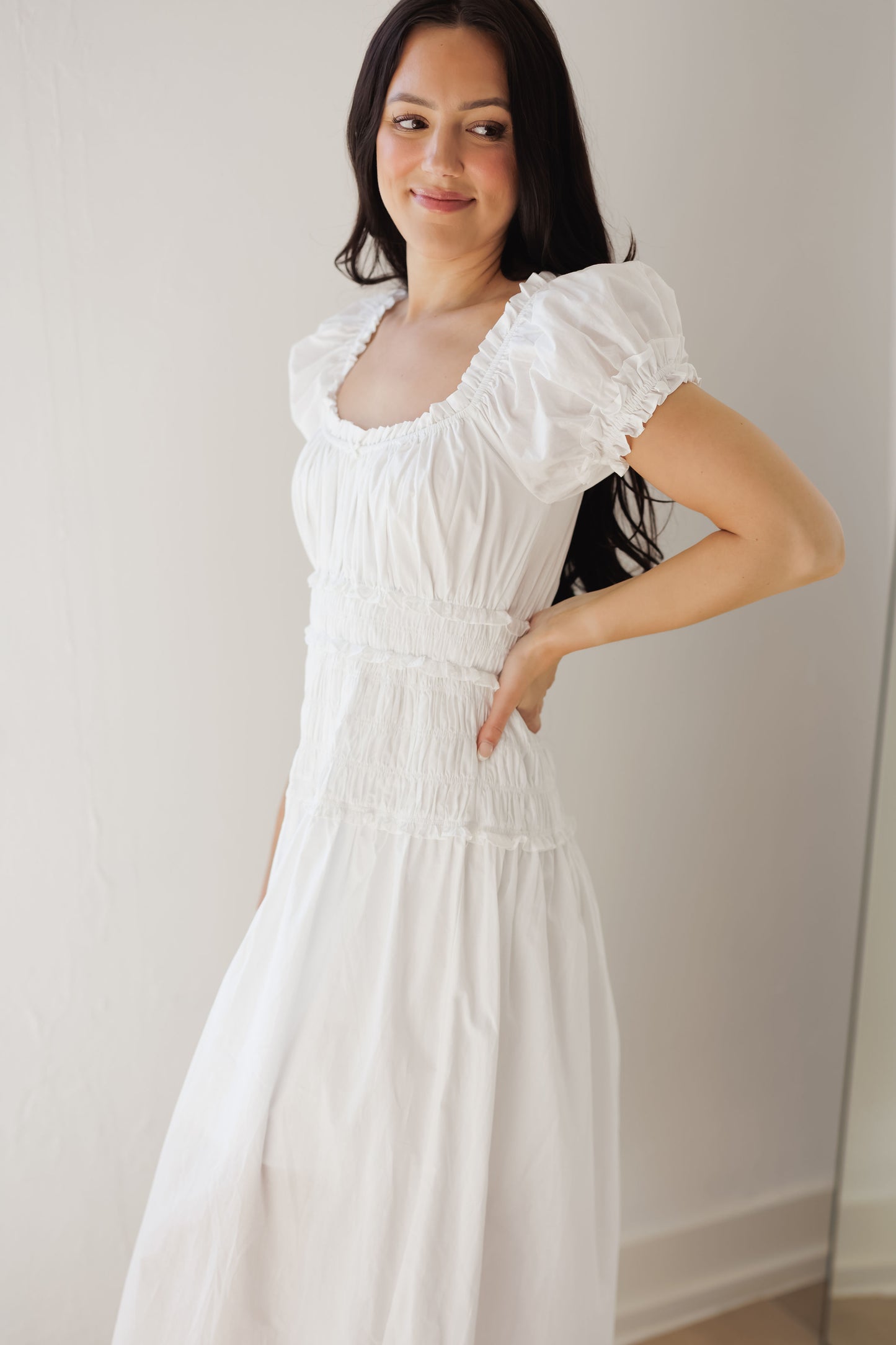 Huntington Beach Dress-White