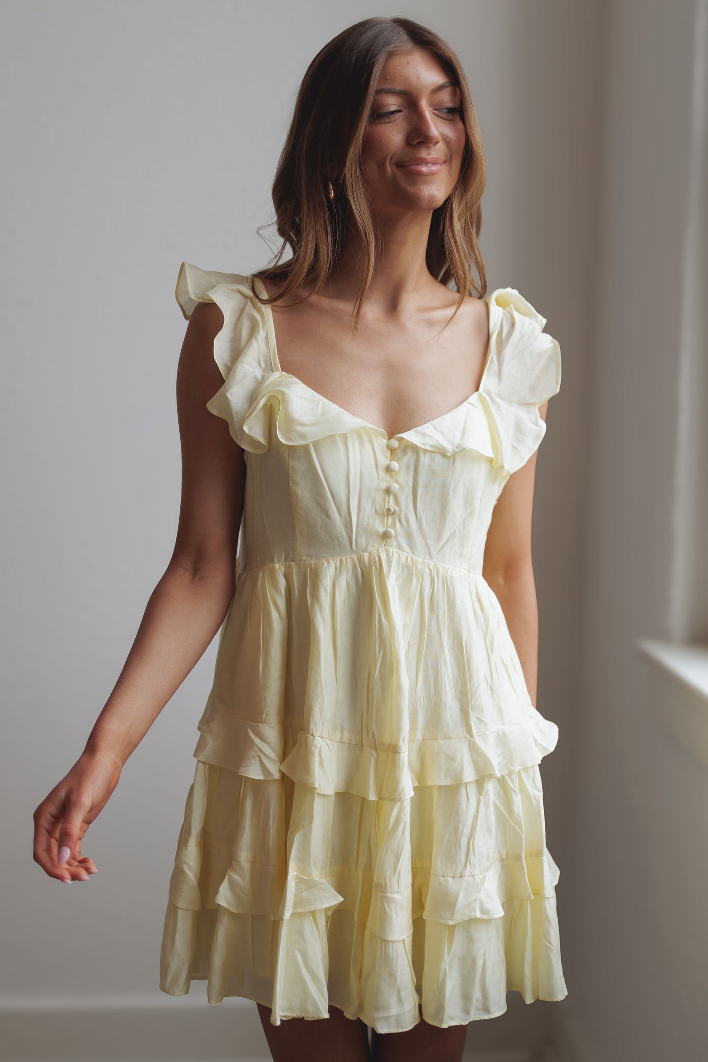 All The Feels Dress-Yellow