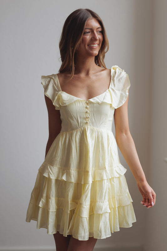 All The Feels Dress-Yellow