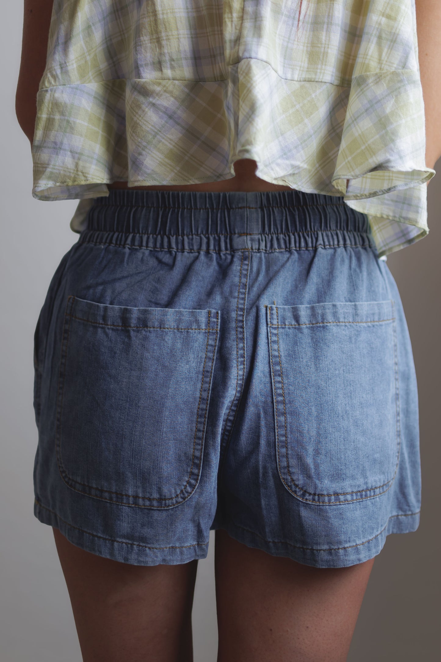 Zoey Denim Skort-Washed Denim