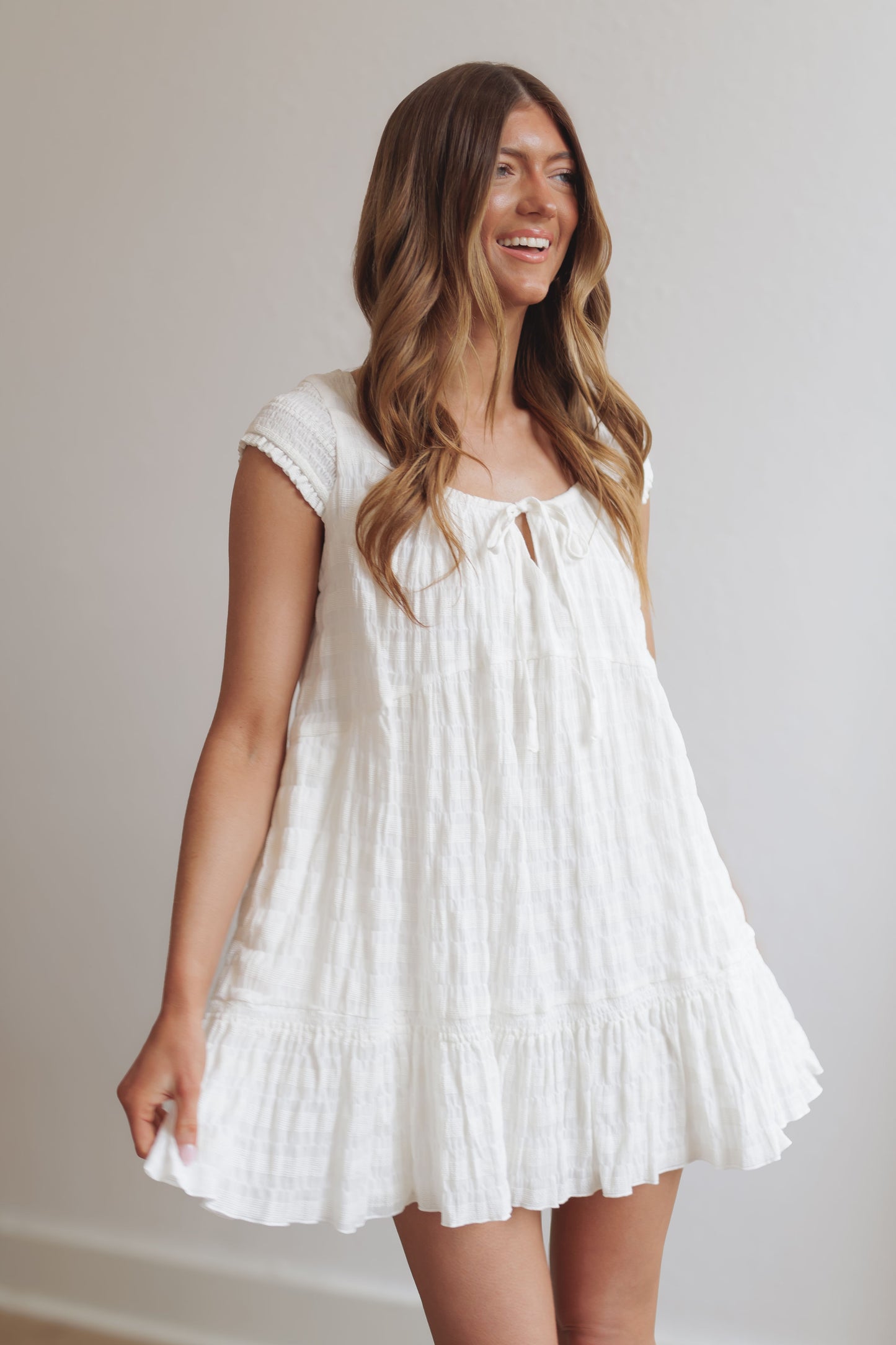 Good For The Soul Dress-White
